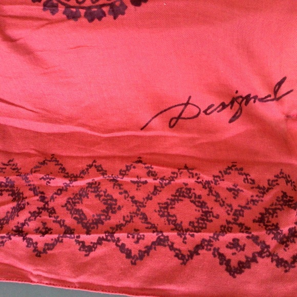 DESIGUAL FOULARD LARGE RECTANGULAR WOOL SCARF NWT - Picture 14 of 16